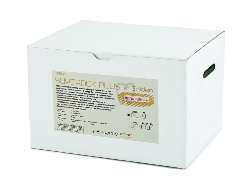 Superock plus zeus golden brown x-duro materiali di consumo per l'elaborazione di modelli zeta zingardi